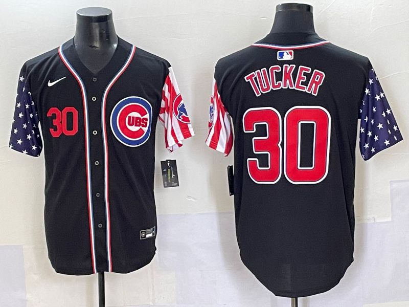 Men 2025 Chicago Cubs #30 Tucker Black National Flags Nike MLB Jersey style 2->chicago cubs->MLB Jersey
